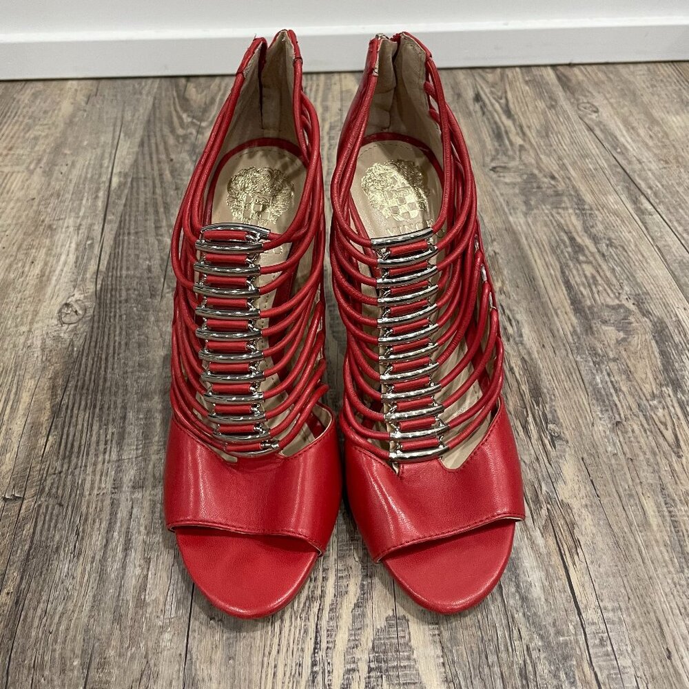 Vince Camuto Red Heel Booties